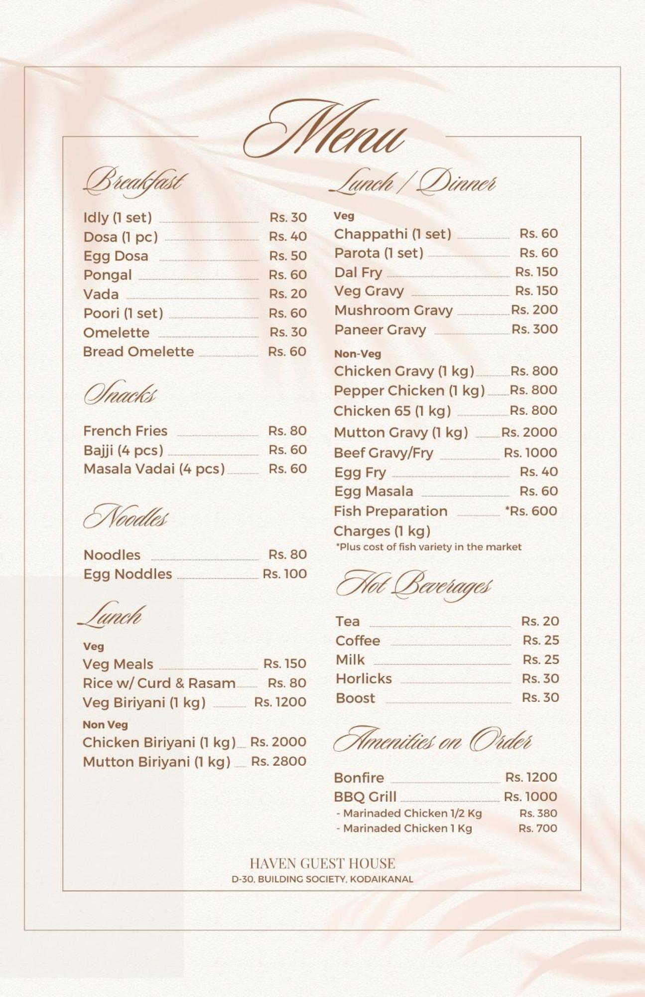 Haven Guest House 科代卡纳尔 外观 照片